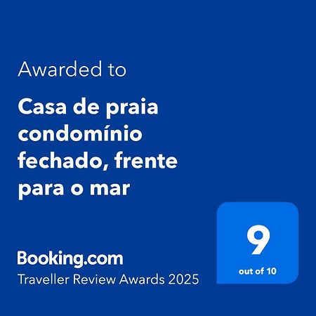 Casa De Praia Condominio Fechado, Frente Para O Mar Estancia Ngoại thất bức ảnh